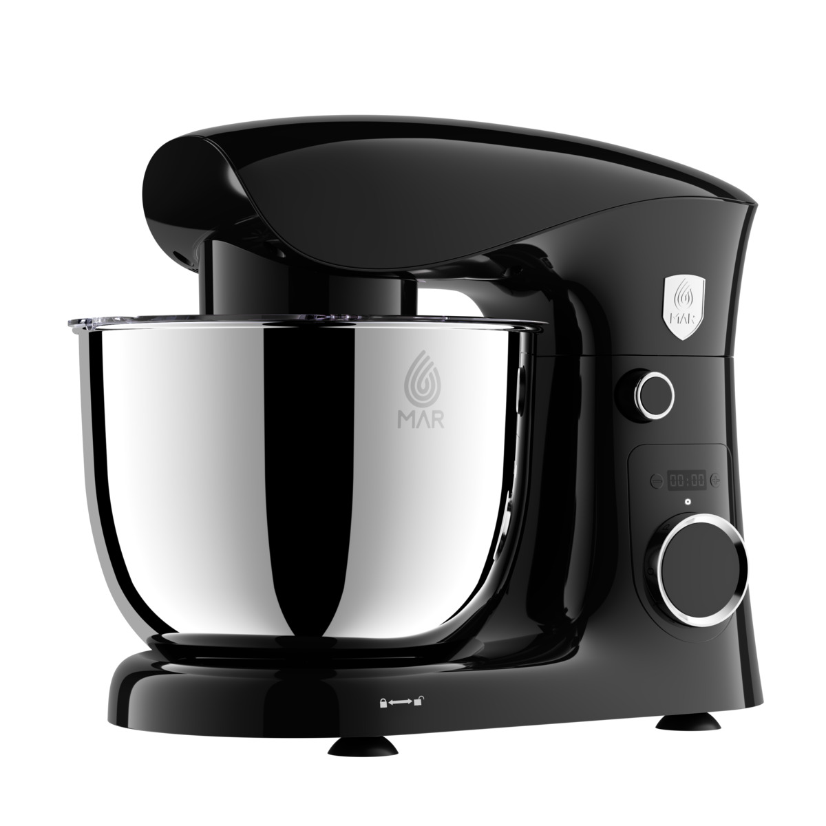 Планетарен миксер MAR MR1001, 10 скорости, 5.0 литра, 1500W
